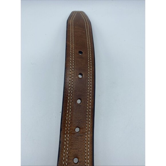 Dockers Men's Brown Leather Belt Size 32 Bonded Leather 1.25" Wide Style 1DK01KW - Picture 7 of 16